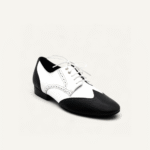 Camilo Black & white leather 2,5cm